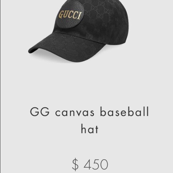 Gucci blk baseball hat small excellent condition main image 9